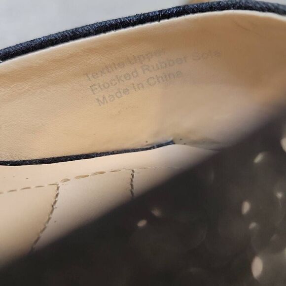 AMERICAN GLAMOUR BADGLEY MISCHKA GLITTER JEWELED ZIP BACK HEELS SZ 9 - Picture 4 of 9